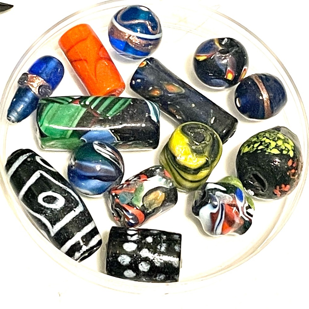 Variety Lot of Handmade Glass Beads